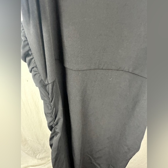 The Fashion Poet Black V-Neck Ruched Bodycon Dress Size Large (12-14) NWT - Picture 11 of 14